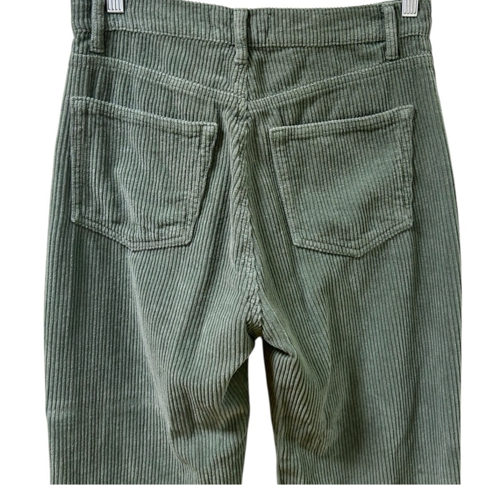 Reformation - Women’s  ‘Cynthia’ Straight Corduroy Pants in Moss Green, Size 27 - Picture 7 of 13